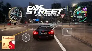 Carx Street mobile | night cars delivery event's | snapdragon 8 gen 2 with fps metter gameplay