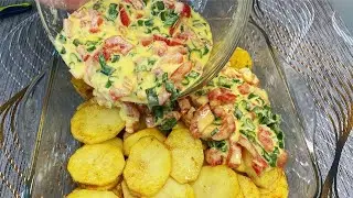 Самый ВКУСНЫЙ РЕЦЕПТ с картошкой на ужин. Вы будете готовить его каждый день. Быстрый ужин.