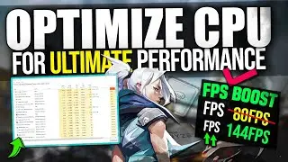 How To Optimize CPU For Gaming! Boost FPS & Fix Stutters (2022) CPU Optimization For Gaming!