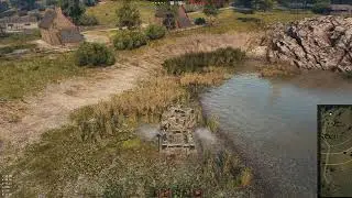 WorldOfTanks. 1.0. Бета тест. М53/М55.  Ацкая Деревня.