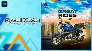 Bike Ads Design | 2 Weeler Bike Ads | Social Media Banner Design  | Vehicle Design | Poster Design