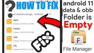 How to Access OBB and Data Folder 📂 in Android 11 & 10 without Root ||Free4u Technical