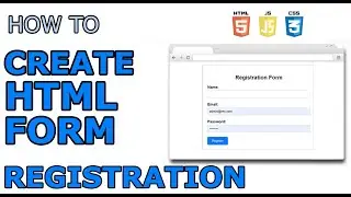 PHP PROJECT: Create HTML Registration Form using HTML CSS Project with Database - Beginner Tutorial