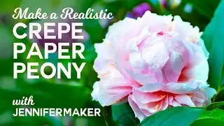 Make Crepe Paper Peony Flowers - Full Tutorial & Free Pattern