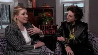 Greta Gerwig & Timothee Chalamet Raw Interview Little Women