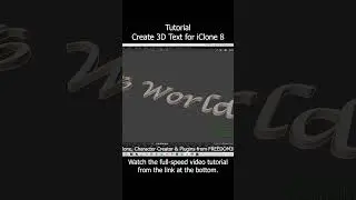How to make any 3D Text & Font for iClone 8 | Full Tutorial #iclone #text #font #word