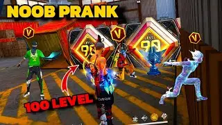 No Internet Prank With V badge Player 😱 But 100 Level Emote Player 🔥 Garena free fire