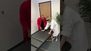 Blind lady massage  