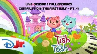 🔴 LIVE! Tish Tash Full Episodes | S1 1st Half Added | A Fair Share, Jail Break, and MORE! @disneyjr