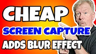 Can This Cheap Screen Capture Software Use A Blur Function Now?