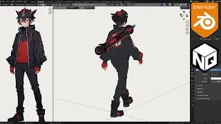 Blender 3D Quick Modeling Character For Game - Boy#01 - NhijQuang