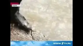 Мужик утонул в луже