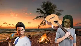 Judgement but Kiryu and Nishiki sing by a campfire | Yakuza Series Cover