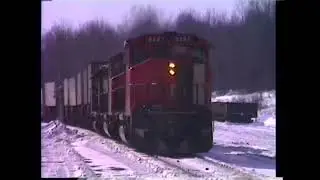 Cab Ride on CN Freight to Brent, ON | February 1987 (Colin Churcher)