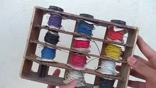 How to Make a Wire Spool Holder | Organising wires in the lab | Wire/Ribbon Rack