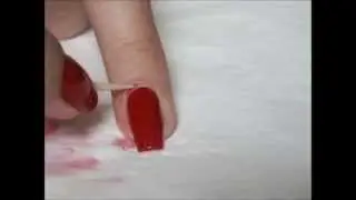 Как убрать излишки лака\How to remove excess polish