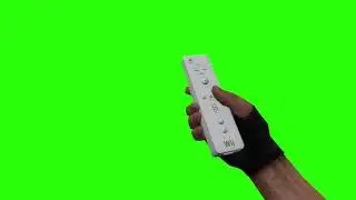 Nintendo Wii Remote in First Person [GREEN SCREEN]