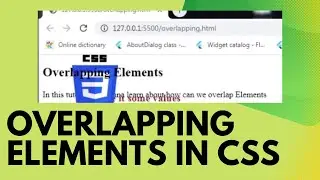 How to overlap elements in CSS #23