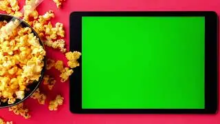 Popcorn and tablet VFX Green Screen Film Making free video