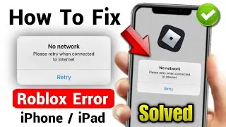 how to fix roblox no network problem 2024 | roblox no network error iphone | roblox no network ipad