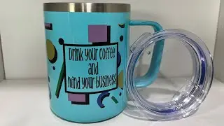 How to sublimate a Teal Blue SS Mug #27896