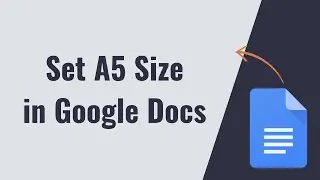 how to set A5 size in google docs