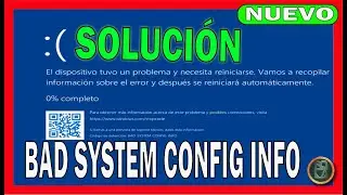 ✅ Cómo REPARAR Windows 11 cuando no ACCEDE al SISTEMA 🔴 Pantallazo Azul BAD SYSTEM CONFIG INFO BSOD