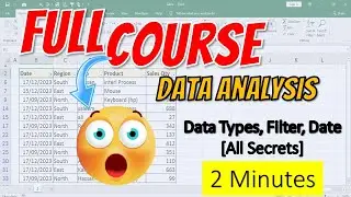Learn Data Analysis in Excel in Just 2 minutes