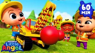 We Are Construction Workers |  Fun with Baby John! | Little Angel Nursery Rhymes & Kids Songs