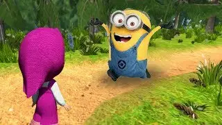 КТО КРУЧЕ? МАША из мультика Маша и Медведь ИЛИ МИНЬОН MINION из мультика Гадкий Я