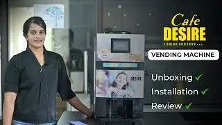 Coffee Tea Vending Machine Installation & Demo | Caffenzo | Cafe Desire