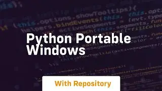 python portable windows