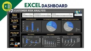 Excel Dashboard Customer Risk Analysis