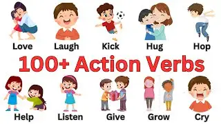 100+ Action Verbs Vocabulary | English Vocabulary with Picture | 