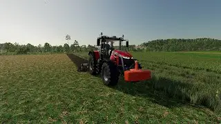 Farming Simulator 22. Zielonka (Зелёнка). Czterech Traktorzystów i pies. Стрим №33.