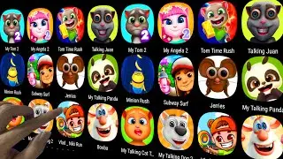 My Talking (Tom 2 + Cat Tommy + Jerries + Booba + Panda) & Subway Surf,Vlad & Niki Run,Talking Juan