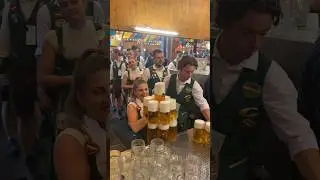 This Oktoberfest Waitress Is Strong