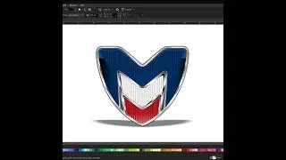 Marussia Car Logo in Coreldraw | Drawing #shorts
