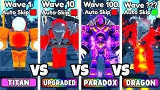 EVERY TITAN DRILLMAN VS ENDLESS MODE!  (Toilet Tower Defense)