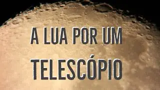 Observing the moon with telescope
