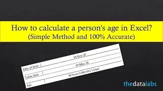 How to Calculate a person's age in Excel