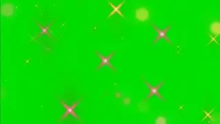 Green screen background star particles animation effect video no copyright