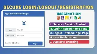 📰Secure Login, Logout, and User Registration with Apps Script | Session Management