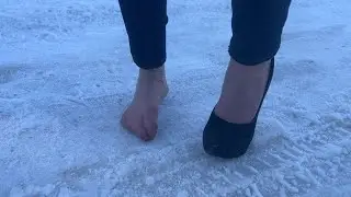 Sprained foot, sprained ankle, girl sprain her foot, girl falls, injured foot, lame girl, barefoot
