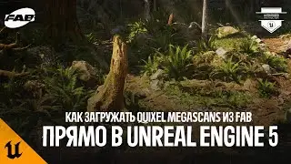 КАК ЗАГРУЖАТЬ QUIXEL MEGASCANS ИЗ FAB ПРЯМО В UNREAL ENGINE 5
