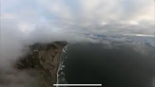 [4K] Fort Funston Hanggliding Over Clouds