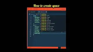 how to create space in html&css?how to create space using padding?