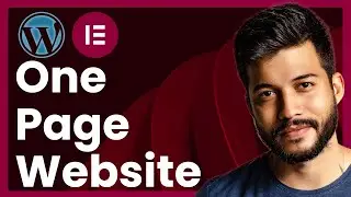 How To Make One Page Website In WordPress Using Elementor (step by step)