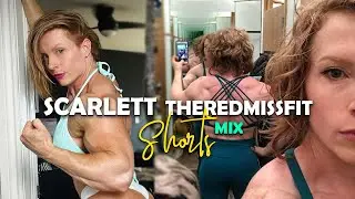 Extremly massive💗Scarlett - theredmissfit | Female bodybuilding Compliation