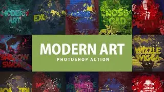 Modern Art Photoshop Action | 8-In-1 Ultra Mix Photoshop Actions Bundle | Artixty